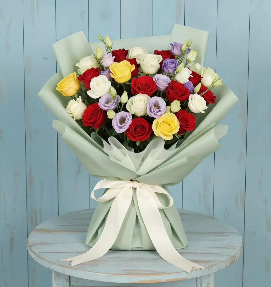 Букет Модная красотка в Ахтимнеево Букет цветов из: Розы в Ахтимнеево